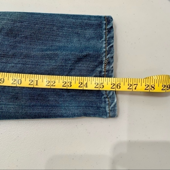 GS115 Jeans Kids 10 Straight Leg Leather Accent Pockets Girl - Picture 12 of 13